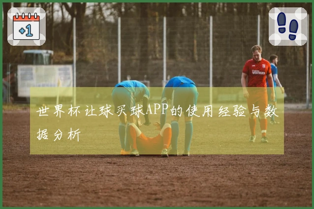 世界杯让球买球APP的使用经验与数据分析